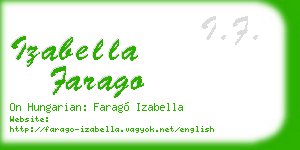 izabella farago business card